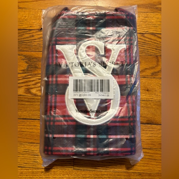 Victoria's Secret Plaid Crossbody Bag - Red and Black - Picture 1 of 6